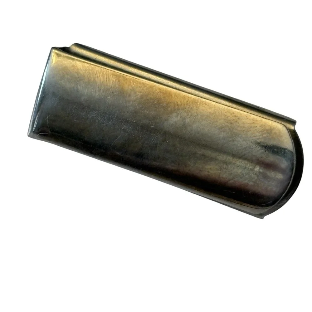 Match Book Holder Pin Lapel‎ Brooch Silver Tone Metal Vintage Retro Fob Carrier
